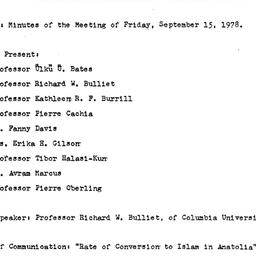 Minutes, 1978-09-15. Ottoma...