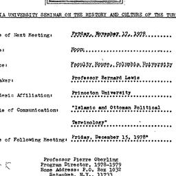 Announcements, 1978-11-17. ...