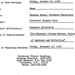 Announcements, 1978-10-20. ...