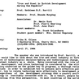 Minutes, 1984-03-30. Ottoma...