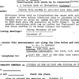 Announcements, 1976-10-15. ...