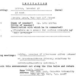 Announcements, 1976-11-19. ...