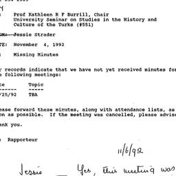 Correspondence, 1992-11-04....