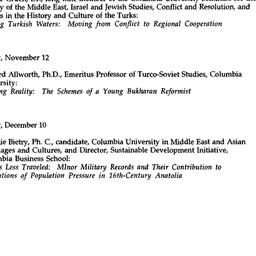 Schedules, Ottoman & Tu...