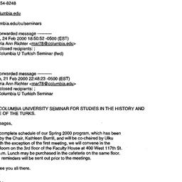 Correspondence, 2000-02-25....