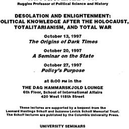 Announcements, 1997-10-13. ...