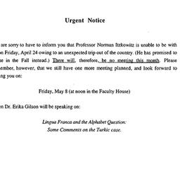 Announcements, 1998-04-24. ...