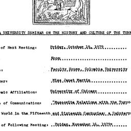 Announcements, 1979-10-19. ...