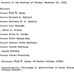Minutes, 1979-11-16. Ottoma...