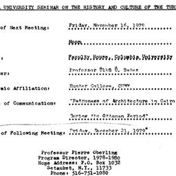 Announcements, 1979-11-16. ...