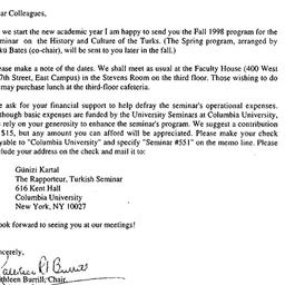 Announcements, 1998-09-04. ...