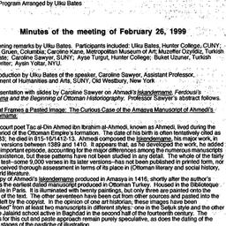 Minutes, 1999-02-26. Ottoma...