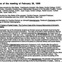 Minutes, 1999-02-26. Ottoma...
