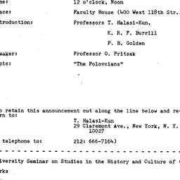 Announcements, 1974-10-18. ...