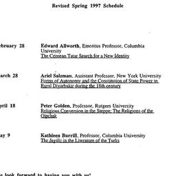 Schedules, Ottoman & Tu...