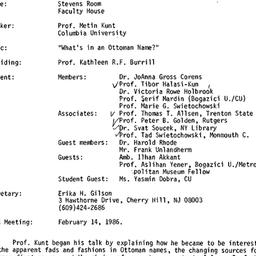 Minutes, 1986-01-24. Ottoma...