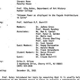 Minutes, 1985-11-15. Ottoma...