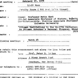 Announcements, 1978-02-17. ...