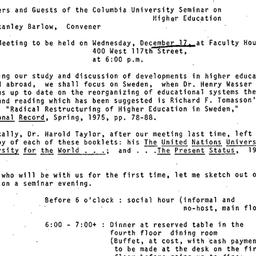 Announcements, 1975-12-01. ...