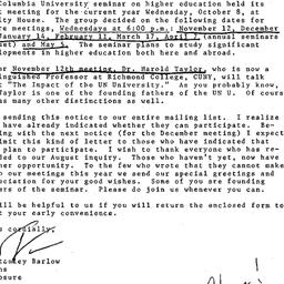 Announcements, 1975-10-20. ...