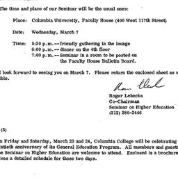 Announcements, 1979-02-21. ...