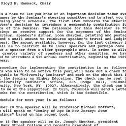 Announcements, 1990-08-09. ...