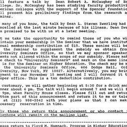 Announcements, 1990-11-15. ...