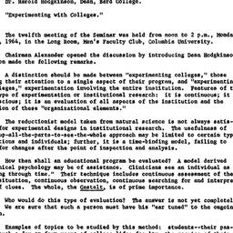 Minutes, 1964-03-16. Higher...