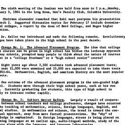 Minutes, 1964-02-03. Higher...