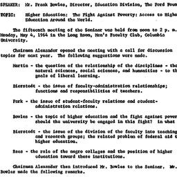 Minutes, 1964-05-04. Higher...