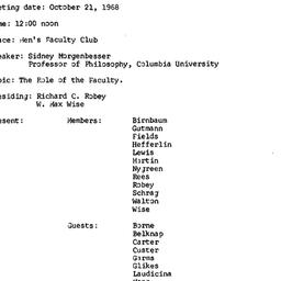 Minutes, 1968-10-21. Higher...
