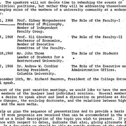 Announcements, 1968-10-04. ...