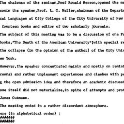 Minutes, 1974-01-31. Higher...