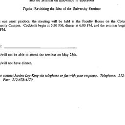 Announcements, 1994-05-25. ...