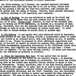 Minutes, 1956-10-01. Higher...