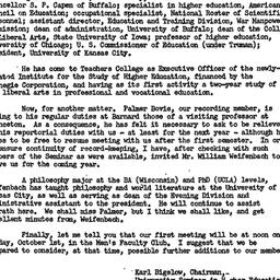 Announcements, 1956-09-17. ...