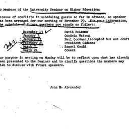 Announcements, 1965-11-23. ...