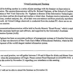 Announcements, 1994-11-22. ...
