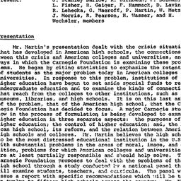 Minutes, 1980-10-01. Higher...