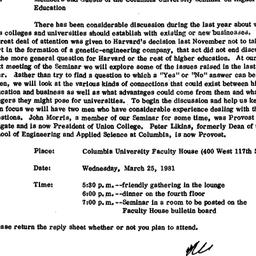 Announcements, 1981-02-24. ...