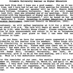 Announcements, 1992-10-14. ...