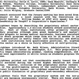 Minutes, 1992-11-08. Higher...