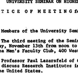Minutes, 1961-11-13. Higher...