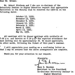 Announcements, 1971-05-12. ...