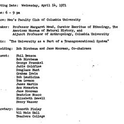 Minutes, 1971-04-14. Higher...