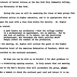 Announcements, 1966-10-03. ...