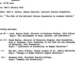 Announcements, 1967-03-06. ...