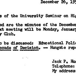 Minutes, 1958-12-26. Higher...