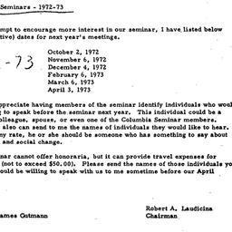 Announcements, 1973-04-00. ...