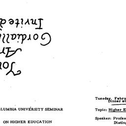 Announcements, 1973-02-06. ...